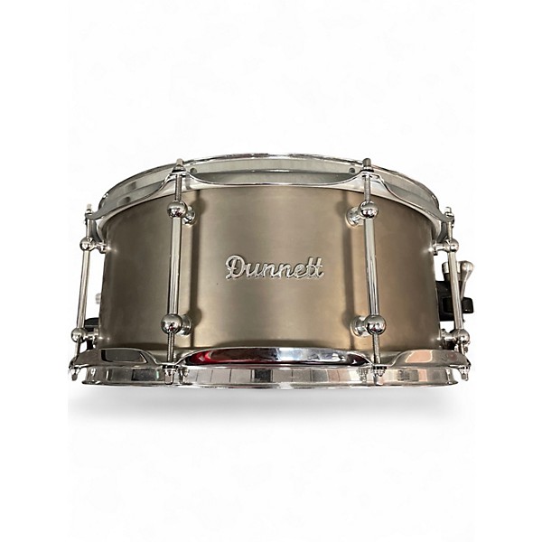 Used 2012 Dunnett 6.5X14 Classic Titanium Snare Titanium Drum