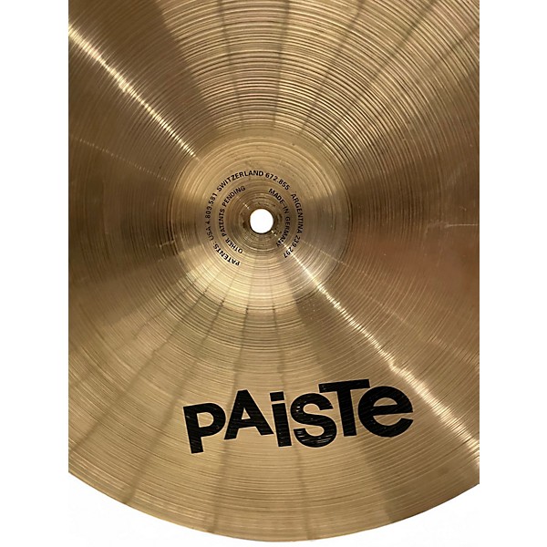 Used Paiste 16in SOUND FORMULA THIN CRASH H Cymbal