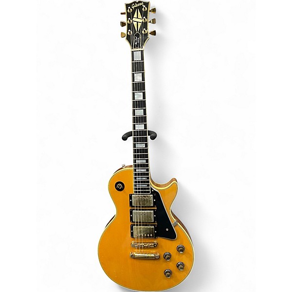 Vintage 1977 Gibson Les Paul Custom Natural Solid Body Electric Guitar