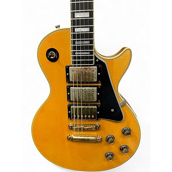 Vintage 1977 Gibson Les Paul Custom Natural Solid Body Electric Guitar
