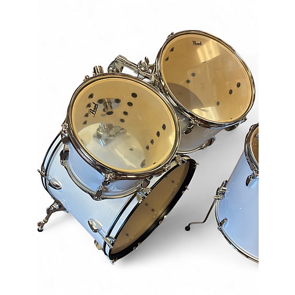 Used Pearl 5 Piece ROADSHOW Pearl White Drum Kit