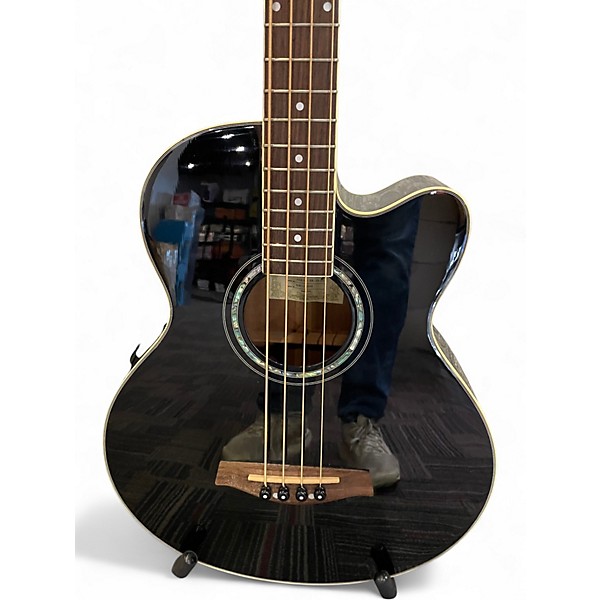 Used Ibanez AEB10E Black Acoustic Guitar