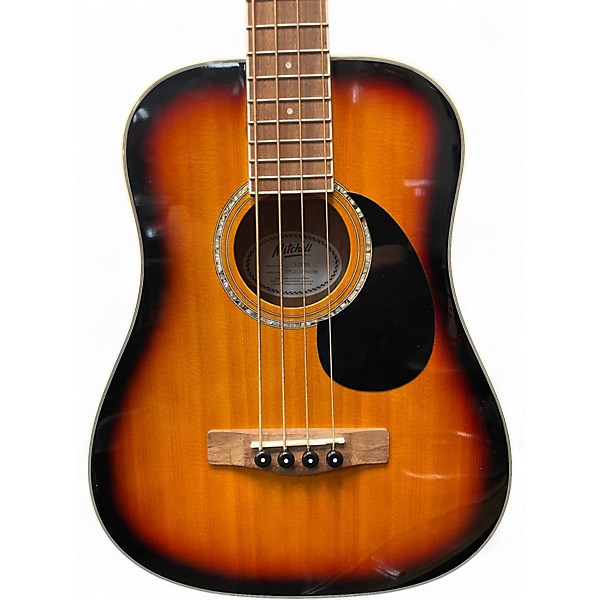 Used Mitchell ezbsb Sunburst Acoustic Bass Guitar