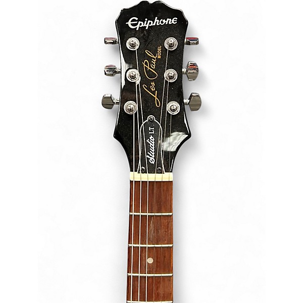 Used Epiphone Les Paul Studio LT Black Solid Body Electric Guitar