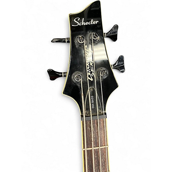 Used Schecter Guitar Research 004 BASS Trans Red Electric Bass Guitar