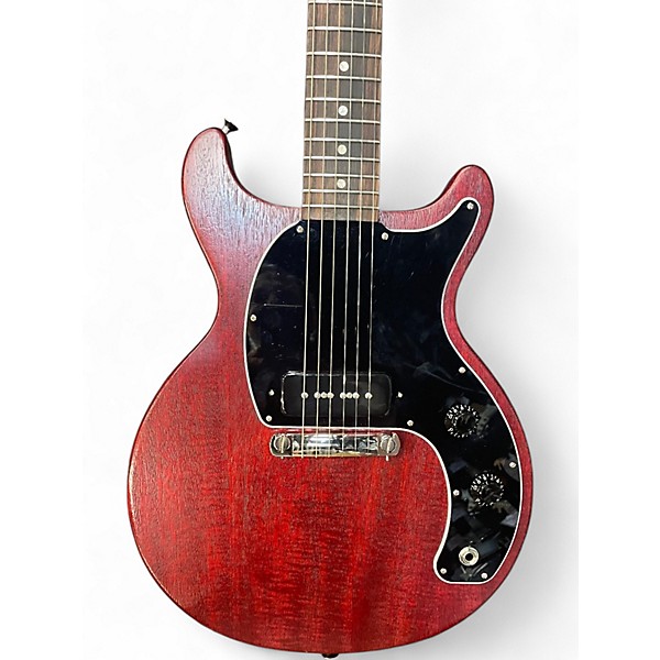 Used 2014 Gibson Les Paul Junior Tribute DC Worn Cherry Solid Body Electric Guitar