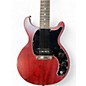 Used 2014 Gibson Les Paul Junior Tribute DC Worn Cherry Solid Body Electric Guitar