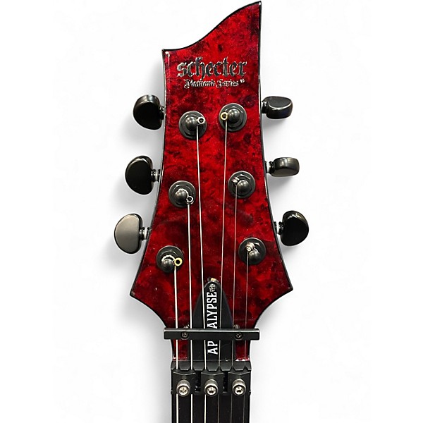 Used Schecter Guitar Research C-1 FR S Apocalypse Red Reign Solid Body Electric Guitar