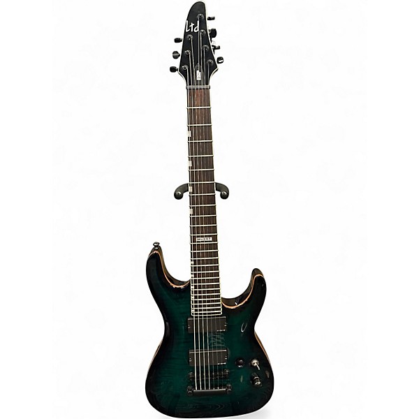 Used Esp LTD H307 Green Solid Body Electric Guitar