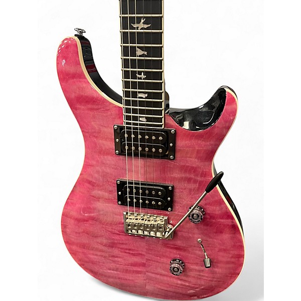 Used Prs SE Custom 24 Pink Solid Body Electric Guitar