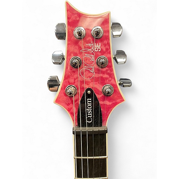 Used Prs SE Custom 24 Pink Solid Body Electric Guitar