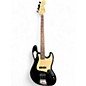 Used 2000s Squier Affinity Jazz Bass Black Electric Bass Guitar thumbnail