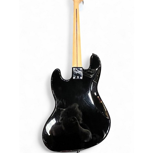 Used 2000s Squier Affinity Jazz Bass Black Electric Bass Guitar