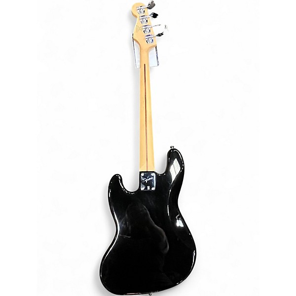 Used 2000s Squier Affinity Jazz Bass Black Electric Bass Guitar