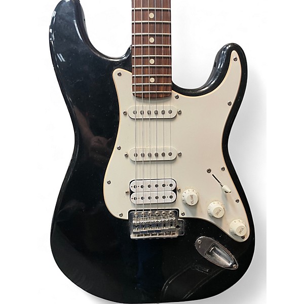 Used Fender Player Stratocaster HSS Metallic Black Solid Body Electric Guitar