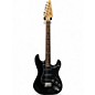 Used Starcaster by Fender Stratocaster Black Solid Body Electric Guitar thumbnail