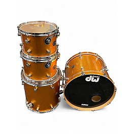 Used DW 4 Piece Performance Series GOLD SPARKLE Drum Kit