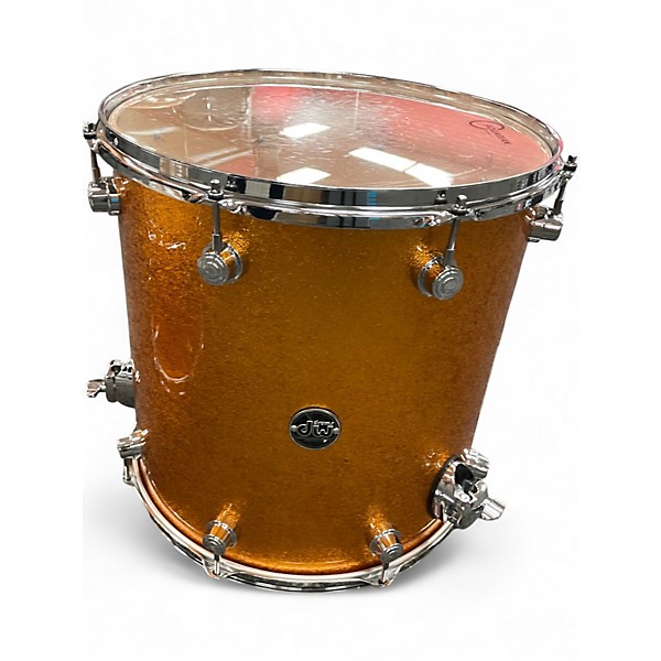 Used DW 4 Piece Performance Series GOLD SPARKLE Drum Kit