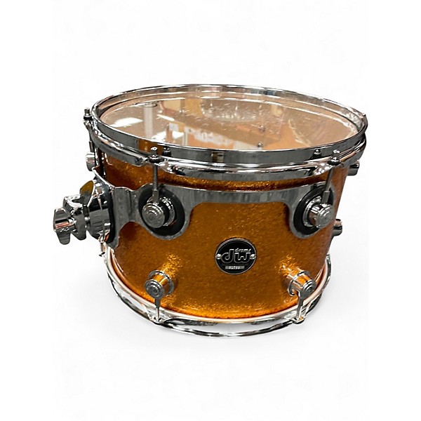 Used DW 4 Piece Performance Series GOLD SPARKLE Drum Kit