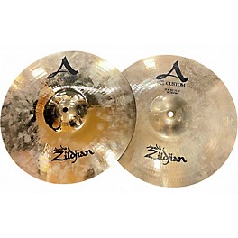 Used Zildjian 14in A Custom Hi Hat Pair Cymbal