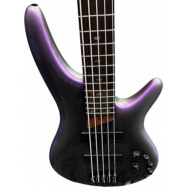 Used Ibanez SR505E AROURA BUSRT Electric Bass Guitar