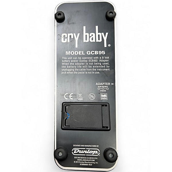 Used Dunlop GCB95 Original Crybaby Wah Effect Pedal