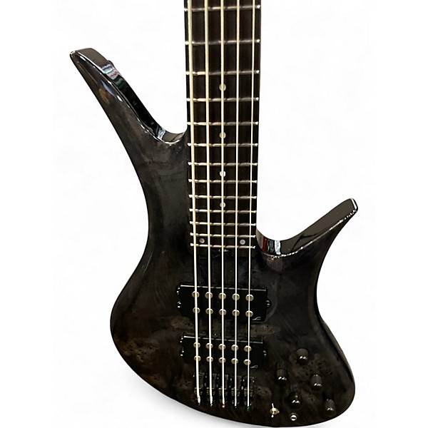 Used Legator Helio 5 BLACK BURL Electric Bass Guitar