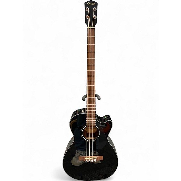 Used Fender CB60SCE Black Acoustic Bass Guitar