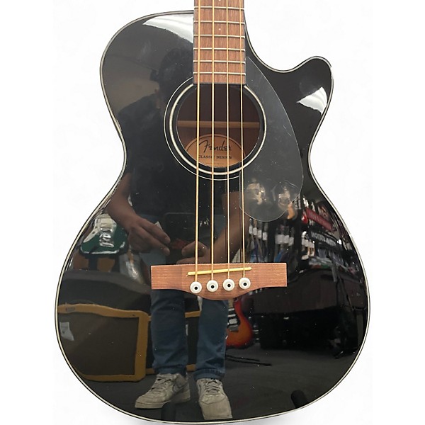 Used Fender CB60SCE Black Acoustic Bass Guitar