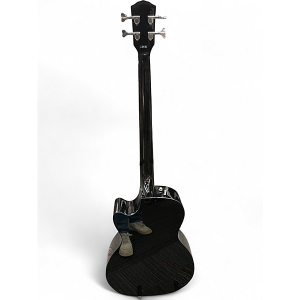 Used Fender CB60SCE Black Acoustic Bass Guitar