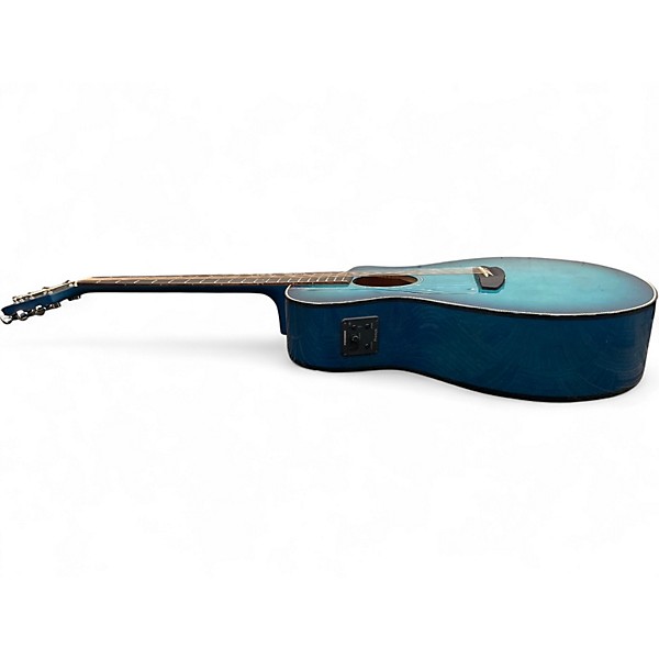 Used Breedlove DISCOVERY S CONCERT DN CE HB Blue Acoustic Electric Guitar