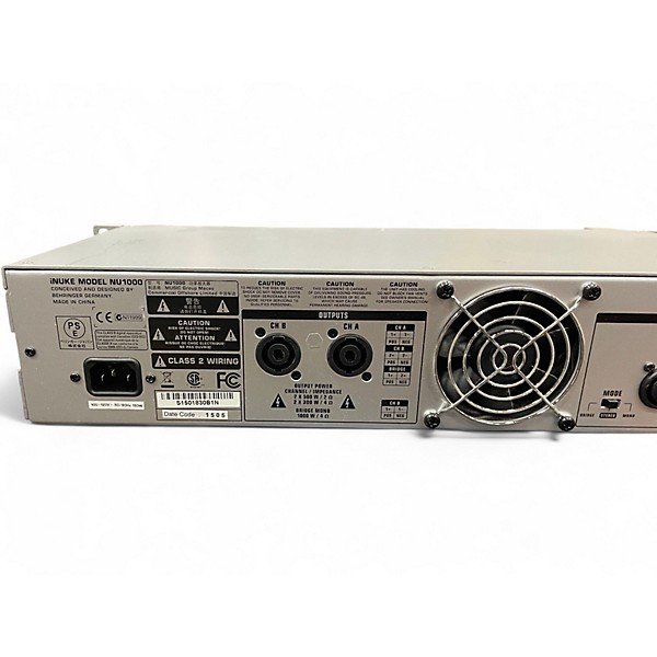 Used Behringer iNUKE NU1000 Power Amp