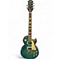 Used 2025 Epiphone Les Paul Standard '60s Quilt Top Limited-Edition Trans Blue Solid Body Electric Guitar thumbnail
