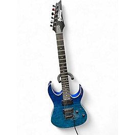 Used Ibanez GRG120QASP BLUE Solid Body Electric Guitar
