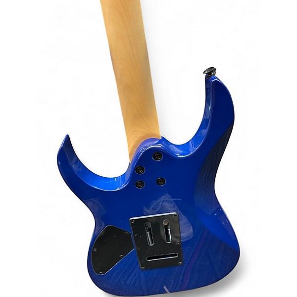 Used Ibanez GRG120QASP BLUE Solid Body Electric Guitar
