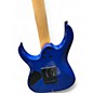 Used Ibanez GRG120QASP BLUE Solid Body Electric Guitar
