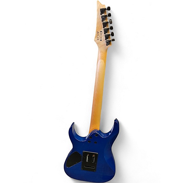 Used Ibanez GRG120QASP BLUE Solid Body Electric Guitar