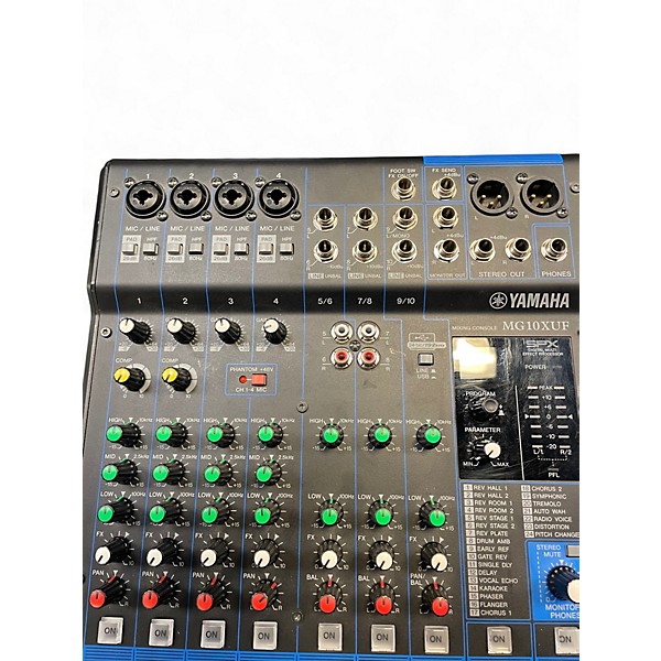 Used Yamaha MG10XUF Unpowered Mixer