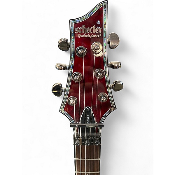 Used Schecter Guitar Research Hellraiser C1 Floyd Rose Black Cherry Solid Body Electric Guitar