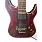 Used Schecter Guitar Research Hellraiser C1 Floyd Rose Black Cherry Solid Body Electric Guitar