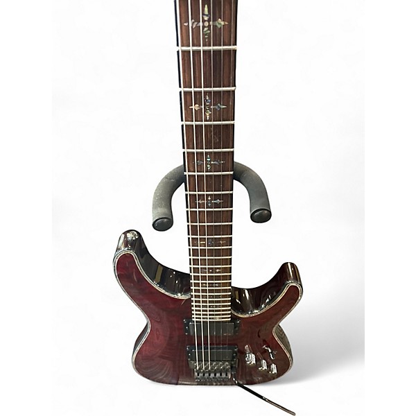 Used Schecter Guitar Research Hellraiser C1 Floyd Rose Black Cherry Solid Body Electric Guitar