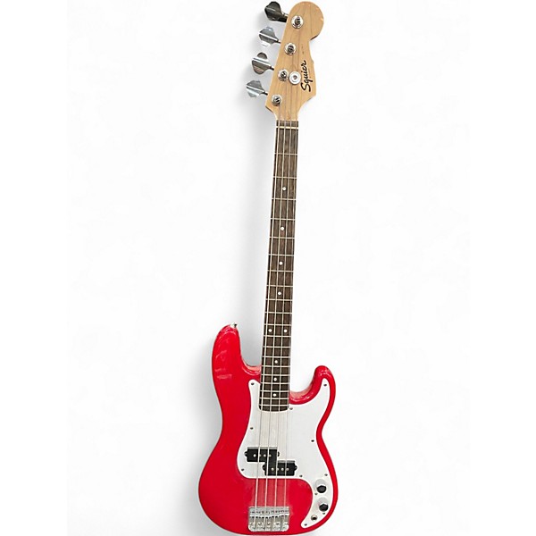 Used Squier MINI PRECISION BASS Dakota Red Electric Bass Guitar