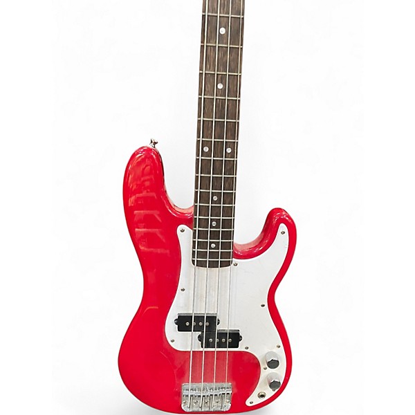 Used Squier MINI PRECISION BASS Dakota Red Electric Bass Guitar
