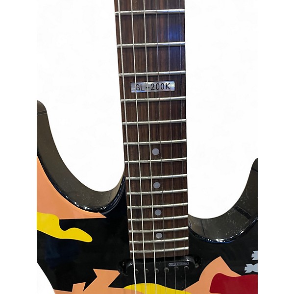 Used ESP LTD GL200K George Lynch Kamikaze Custom Graphic Solid Body Electric Guitar
