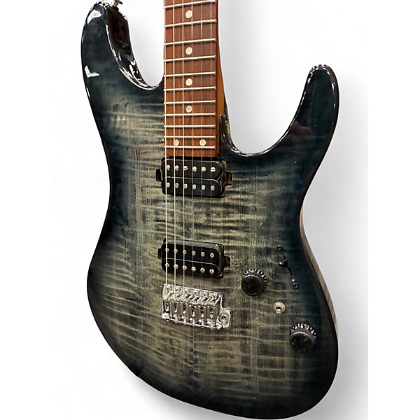 Used Ibanez AZ24S1F Trans Black Solid Body Electric Guitar