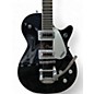 Used Gretsch Guitars G5230T Black and Silver Solid Body Electric Guitar