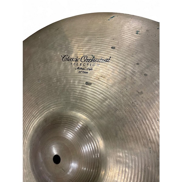 Used Zildjian 22in CLASSIC ORCHESTRAL SELECTION MEDIUM-LIGHT Cymbal