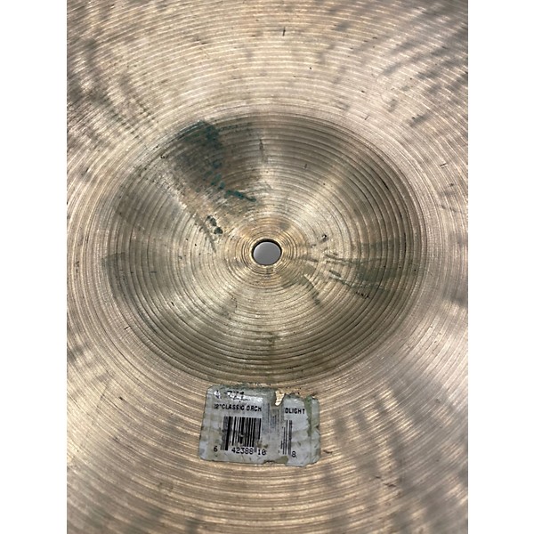 Used Zildjian 22in CLASSIC ORCHESTRAL SELECTION MEDIUM-LIGHT Cymbal