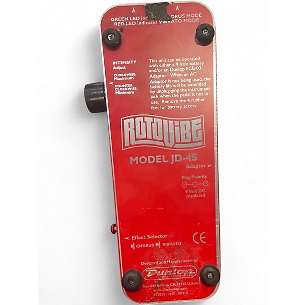 Used Dunlop JD4S Rotovibe Vibrolla Effect Pedal