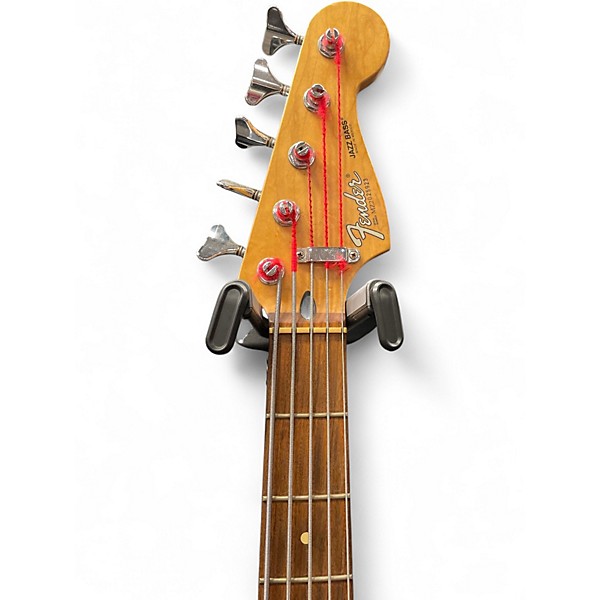Used Fender Standard Jazz Bass 5-String Wine Red Electric Bass Guitar